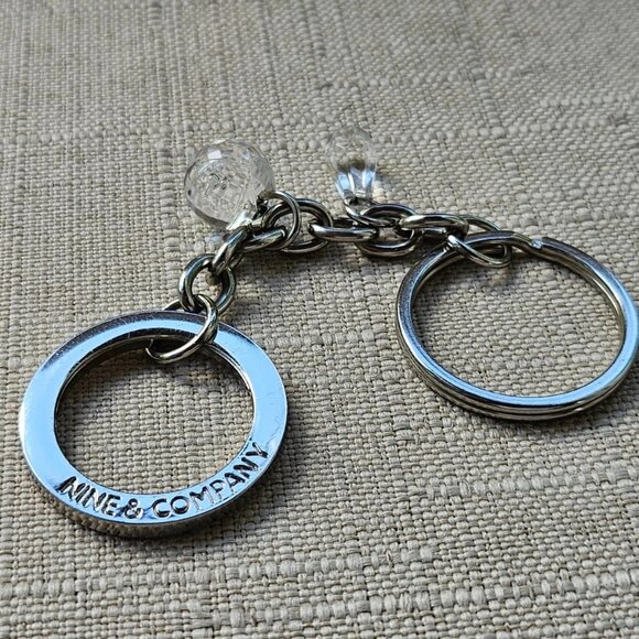 Nine & Company Key Chain Silver Tone Fashion Keys Holder Crystals Accent - Picture 4 of 10